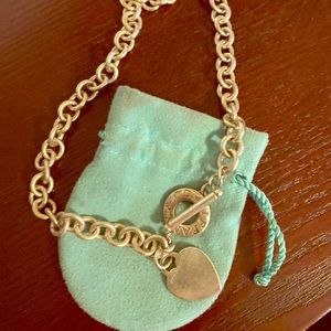 Tiffany one size heart necklace